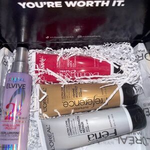 L'Oréal Hair Care Variety Pack - Pink, Red, Gold, White